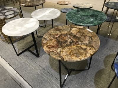 Okamenjeni drvo Ahat Stone Table Top