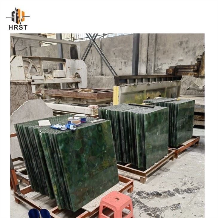 Luxury Green Agate Slab Gemstone Wall Panels Tiles Luxury Green Agate Slab Gemstone Wall Panels Tiles