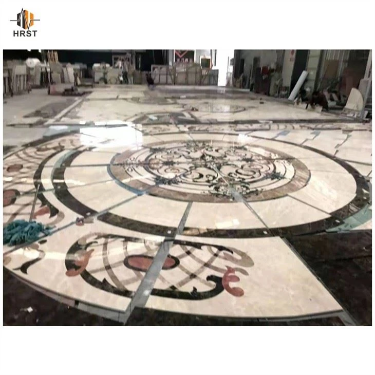 stone mosaic floor medallions