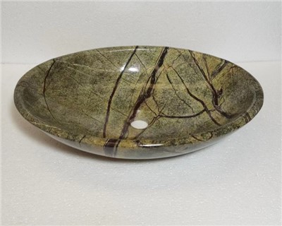 Umivaonik od prirodnog zelenog mramora